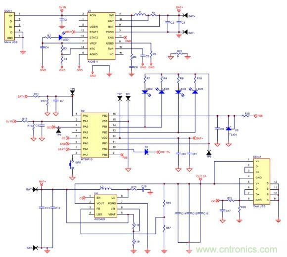 移動電源電路的三種設(shè)計(jì)方案，哪個(gè)技高一籌？